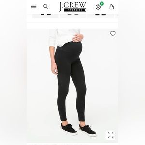 J. Crew Factory Black Maternity Leggings